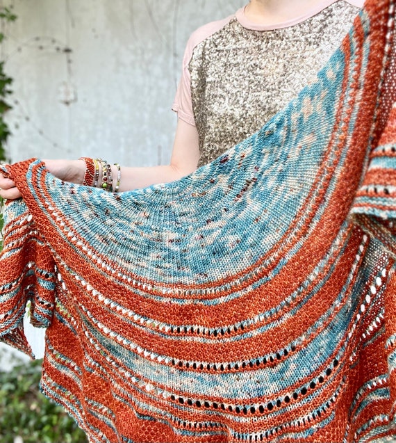 PATTERN ONLY Moonbow Shawl, Knitting Pattern, Digital Download, PDF File