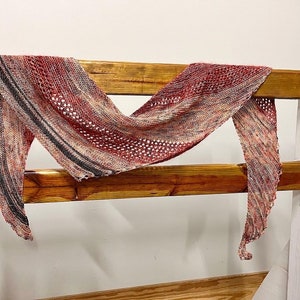 PATTERN ONLY Ballet Barre Shawl, Knitting Pattern, Digital Download