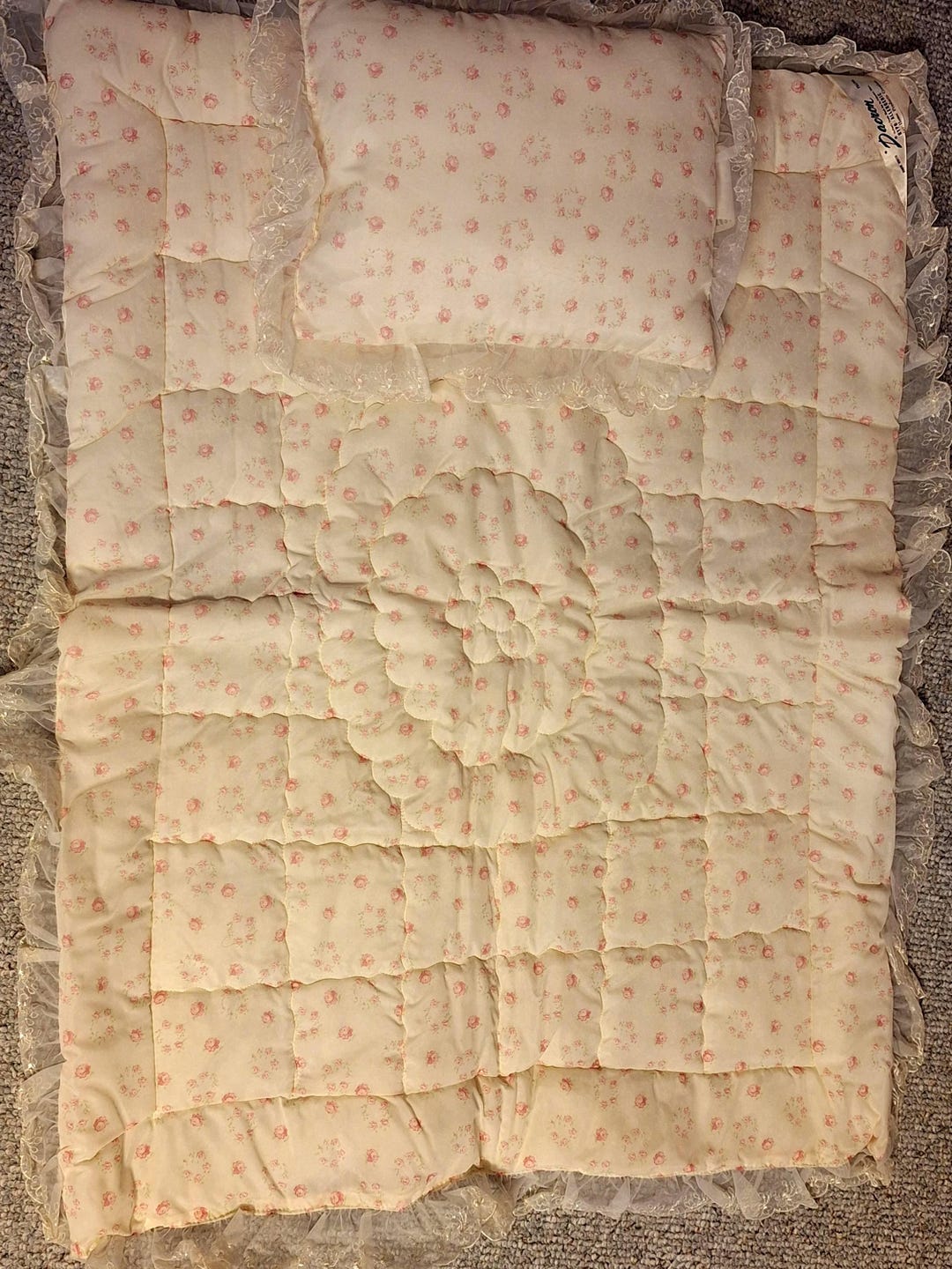 Vintage Baby Crib Bedding Set Made by Barclay-freitag - Etsy