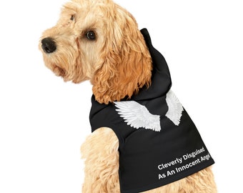 Personalized Dog Angel Hoodie: Custom Pet Name, Funny Puppy Clothes