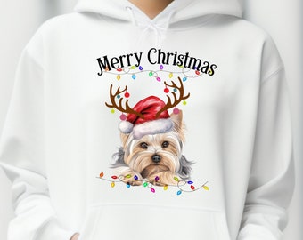 Yorkie Christmas Sweater -Christmas Yorkie Sweatshirt, Dog Mom Sweatshirt,DadYorkie Lover Sweatshirt,Dog People Sweatshirt, Pet Lover Hoodie