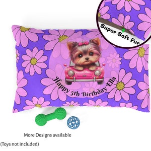 Personalized Dog Pet Bed, Birthday Dog Crate Mat Bed For Large Dogs, Chunky Dog Bed, Dog Cushion Small Dogs, Yorkie,Corgi, Golden Doodle