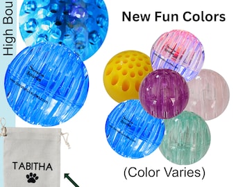 Dog Balls Toys, Durable Interactive Dog Toys, Non-Toxic Chew Dog Toys For Fetching +Custom  Ball Name Ba Gift -Keep Them Entertained