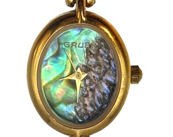 Lucoral Women\'s Iridescent Abalone Watch Lucoral Vintage Abalone Ladies Watch Diamond Quartz - Works  main image 2