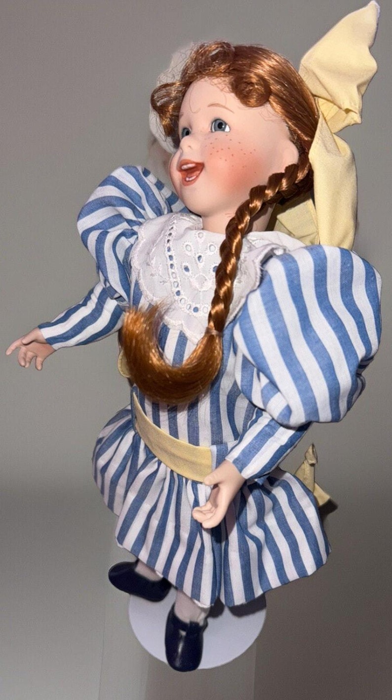 Wendy Lawton Smiling Porcelain Bisque Doll Anna With Red Hair Signed 14" #1460FA image 4