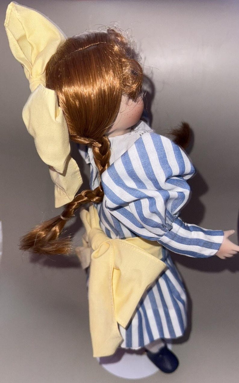 Wendy Lawton Smiling Porcelain Bisque Doll Anna With Red Hair Signed 14" #1460FA image 7