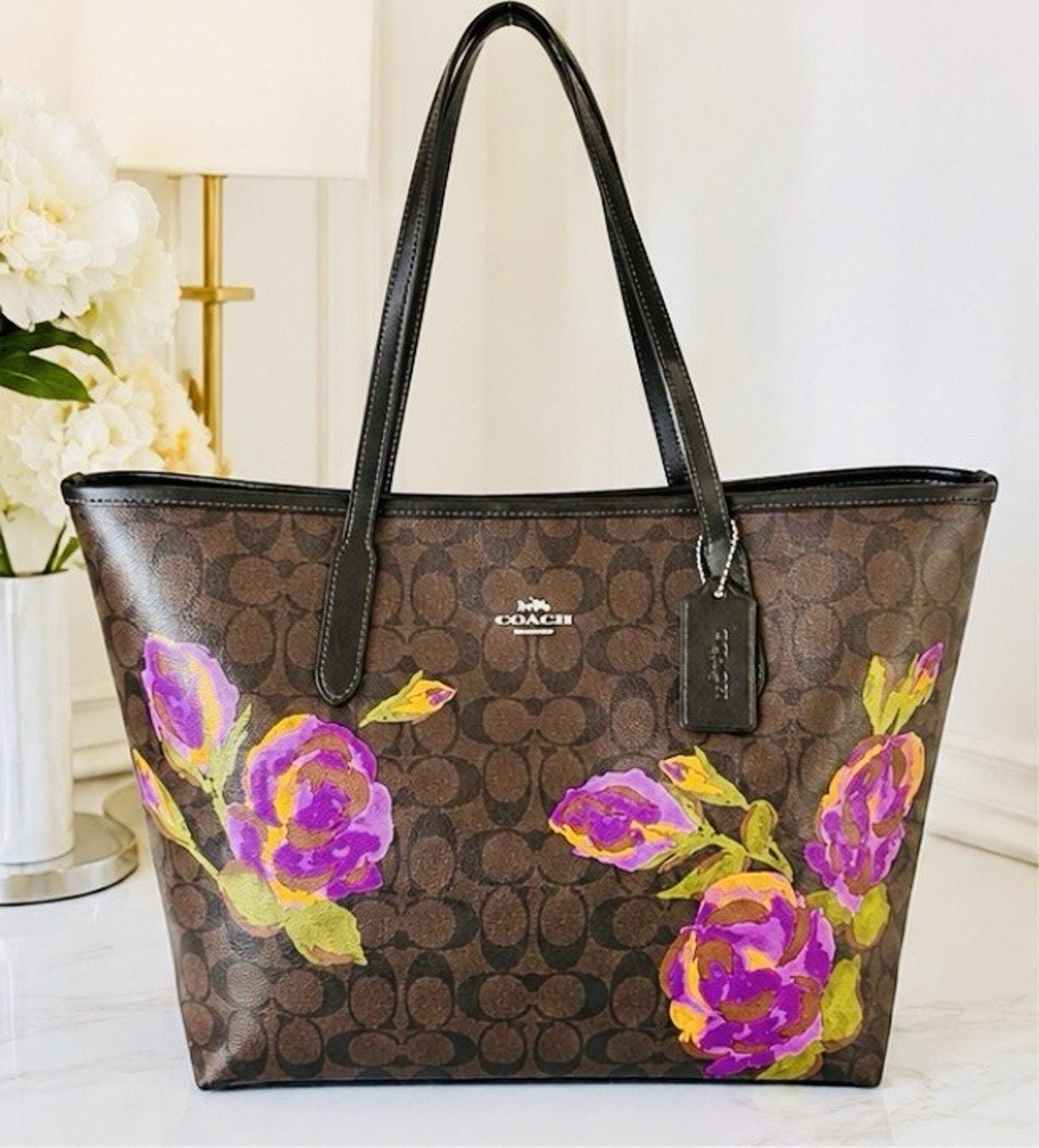 Vintage Coach Bags With Flower - Etsy