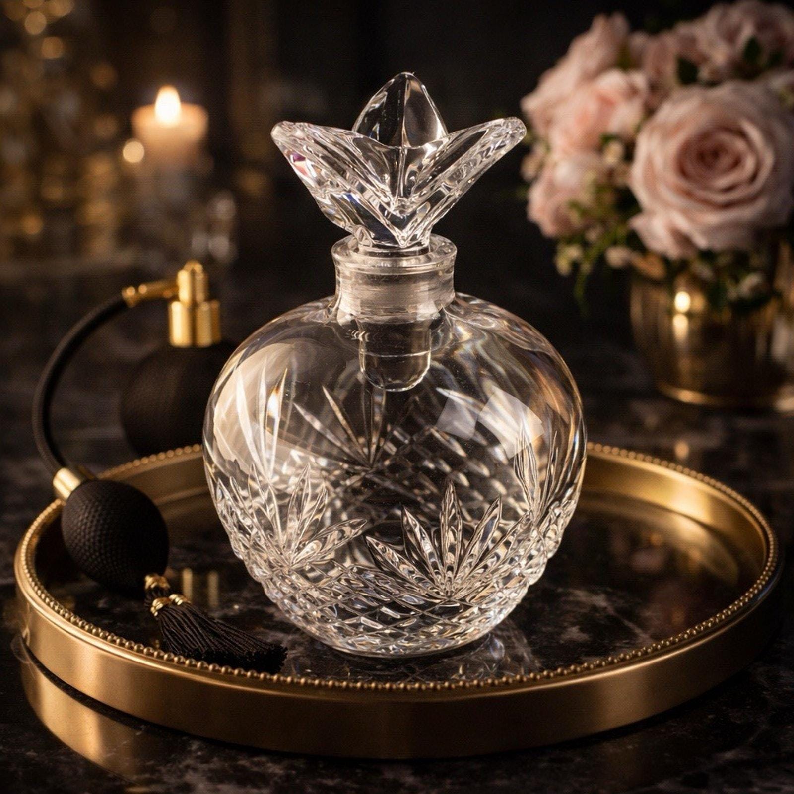 French Crystal Perfume Bottles - Etsy