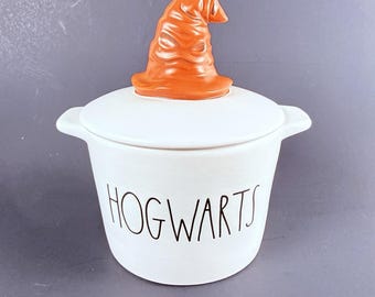 Fuente de cerámica para hornear RAE DUNN con diseño del Sombrero Seleccionador de Hogwarts de Harry Potter, 15 cm (6 pulgadas)