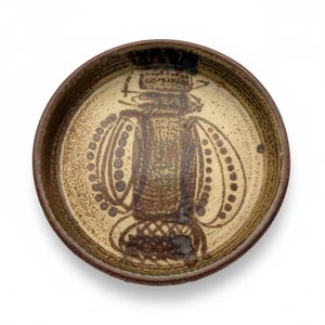 Bol/assiette en céramique signé Wilhelm Elly Kuch Studio, pièce vintage