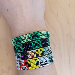 Minecraft Bracelet – Adjustable.  Minecraft head mobs. enderman creeper