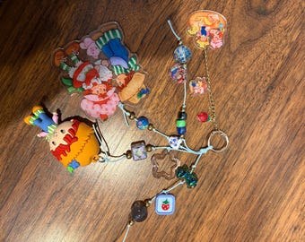 Beaded Huckleberry Friend bag or journal charm