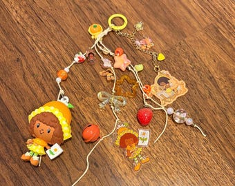 Orange Blossom Friend bag or journal charm