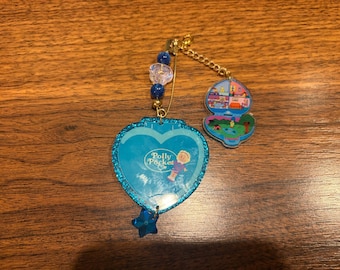 Friendship pin with Pocket Friend glitter acrylic
