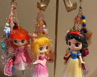 Beaded Princess Charm for Journal or Bag