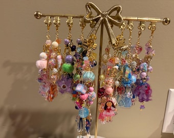 Traveller's Notebook Set- side charm, front charm, and a clip