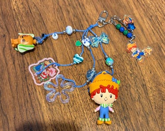 Beaded Huckleberry and pup journal or bag charm