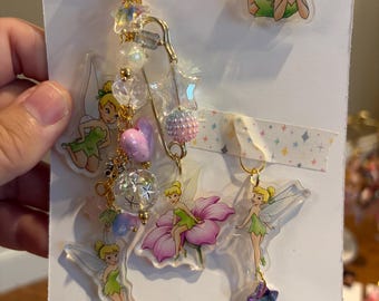 Traveller's Notebook Set- side charm, front charm, and a clip