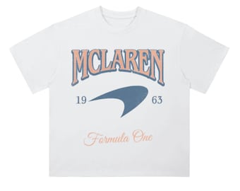 Mclaren Formula 1  Heavyweight Drop Shoulder Cotton Racing T-Shirt