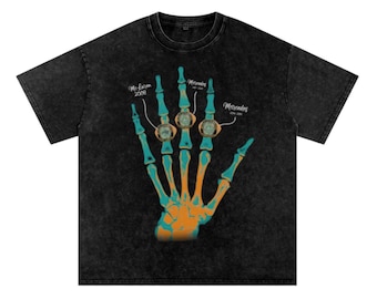 Lewis Hamilton " X-Ray"  Washed Oversized Graphic T-Shirt | Racing Tee | F1 |
