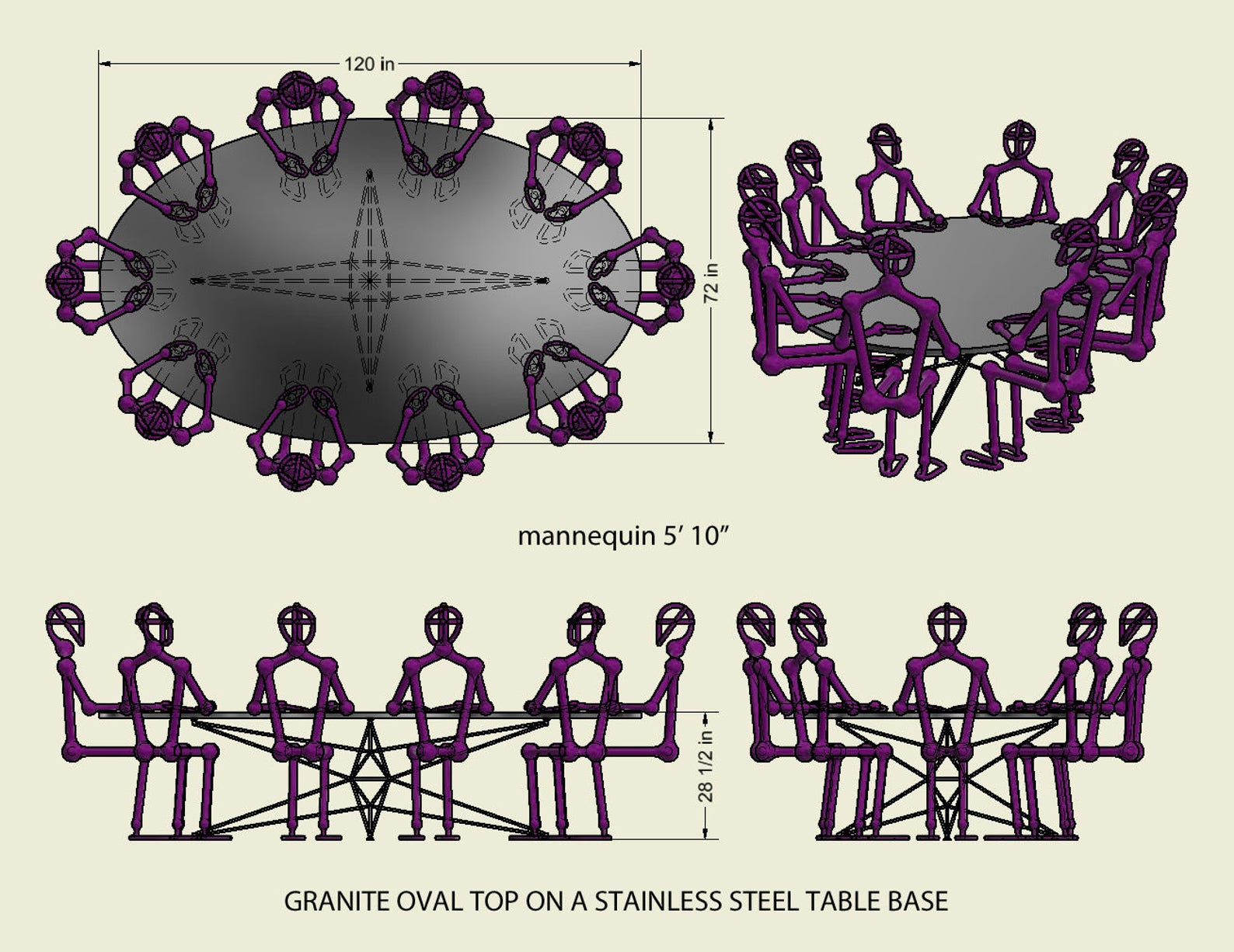 Unique Dining and Coffee Table Bases. Custom Build and Standard Size