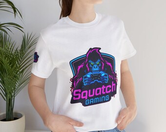 Squatch Gaming-logotyp T-shirt | Gamer-märke T-shirt