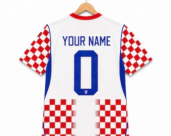 Custom Croatia Football Jersey – Personalized Name & Number