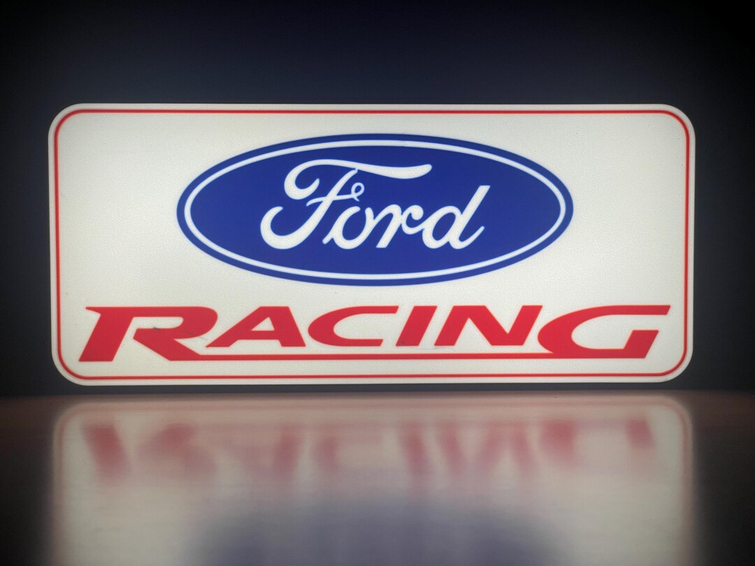 Ford Racing - LED Lightbox Sign, Christmas, Gift for Kids, Gift for Him ...