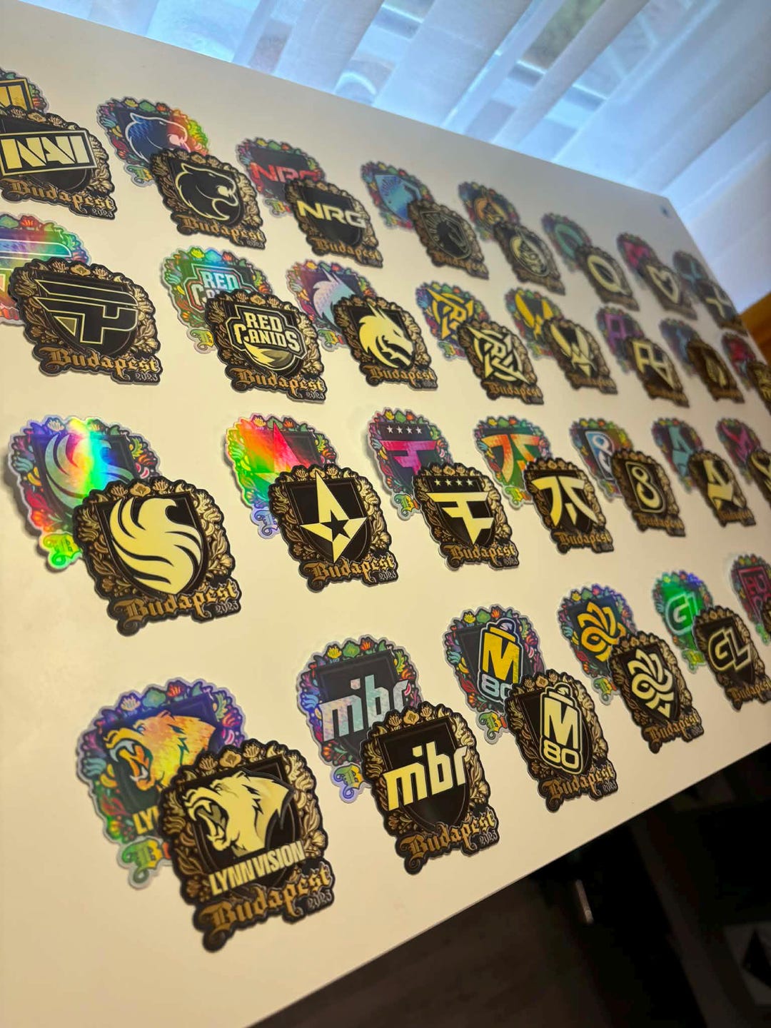 Budapest 2025 Holographic and Gold CS:GO Sticker Set | Esports Fan ...