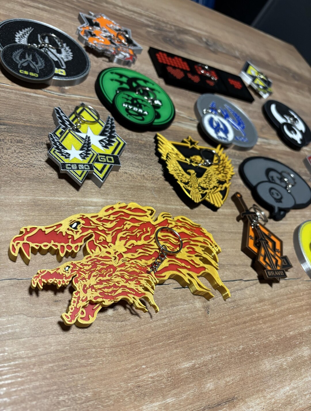 Counter Strike Pin Inspired Keychain + FREE STAND – CSGO CS2 - Fan Gift ...