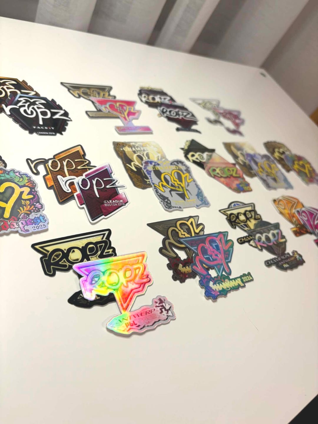 CS2 / CS:GO Ropz Gold/holo/foil Sticker Set | Legendary Player Stickers ...