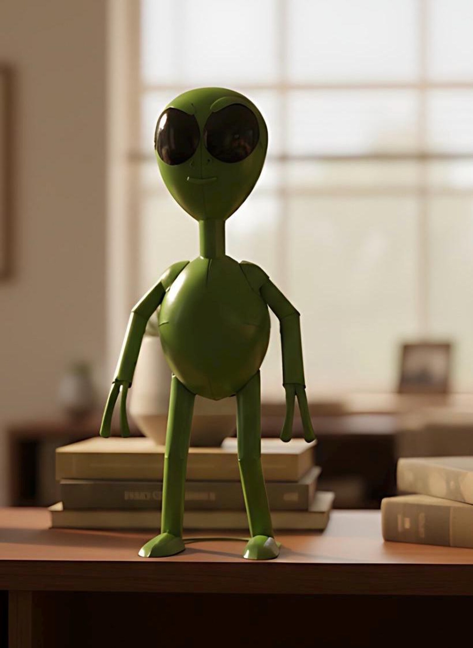 Metal Green Alien UFO Extraterrestrial | Garden Patio Decor ...