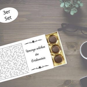 Envoltorios de caramelos – Regalo pequeño – Laberinto – Juego de 3 (PDF)