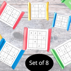 Wrappers for Ritter Sport Mini – Small Gift – 8 Interactive Puzzles – Easy 4x4 – PDF