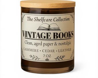 Literary Candle - VINTAGE BOOKS 7oz Candle