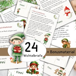 Secret Santa letters with envelopes to print