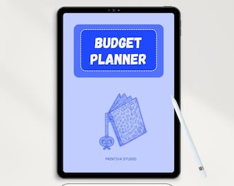Utskrivbar budgetplanerare | Månatlig ekonomirapport | Utgifts-, räknings- och sparplanerare | Direkt digital nedladdning (PDF)