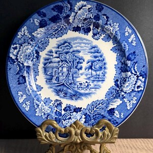 Enoch Woods English Scenery Blue - Etsy