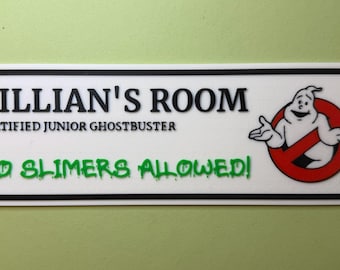 Ghostbuster Personalised Room Door Sign