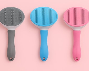 Cepillo autolimpiable para quitar el pelo de mascotas, ideal para perros y gatos