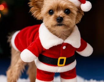 Tiny Santa Paws Christmas Outfit