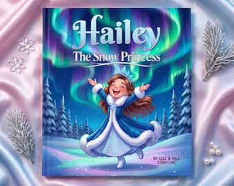Personalized Snow Princess 1st Birthday Book: Custom Winter Wonderland Keepsake Gift For Girls