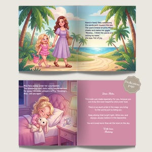 Personalized Mermaid Book for Girls, Custom Name Story, Child Becomes a Mermaid, Magical Ocean Adventure, Unique Kids Gift image 3