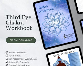 Stirnchakra Arbeitsbuch für Anfänger Chakra Heilung Anleitung Stirnchakra Energie PDF Digitaler Download GoodNotes Chakra Informationen