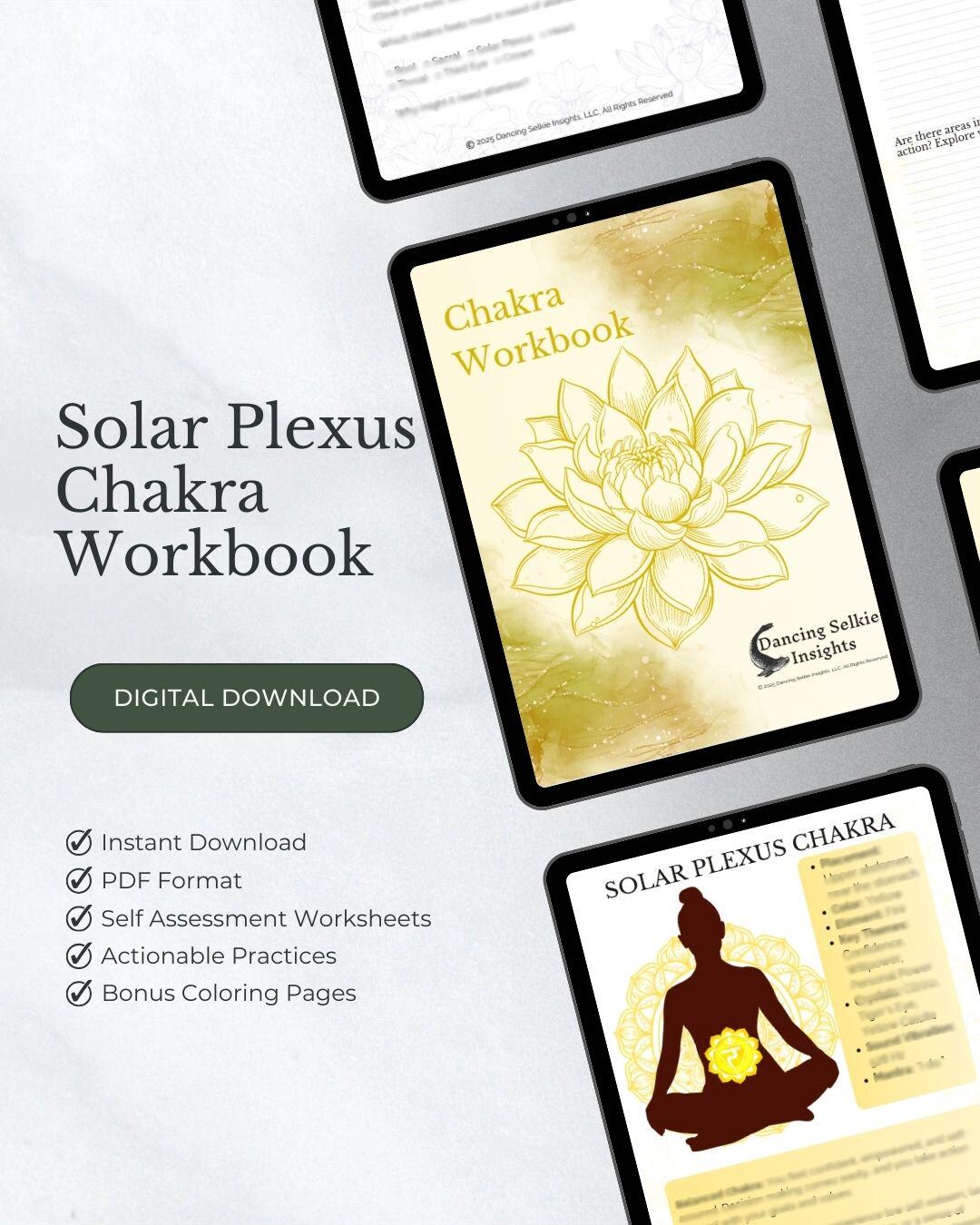 Solar Plexus Chakra Workbook for Beginners Chakra Healing Guide Solar ...