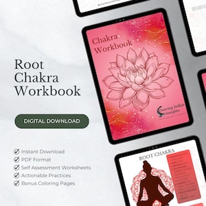Root Chakra Workbook PDF Chakra Healing Journal Root Chakra Energy Beginner Guide Digital Chakra GoodNotes Chakra Journal Download