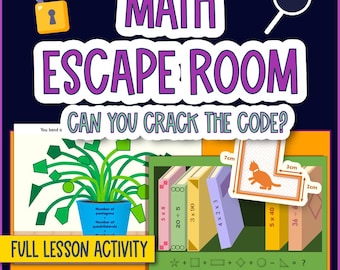 Math Escape Room Printable Game - Team Problem-solving Mystery Activity ...