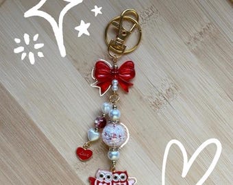 Porte-clé rouge inséparable !