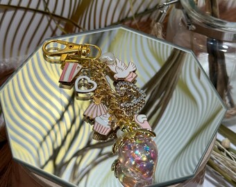 Porte-clés rose Coquette