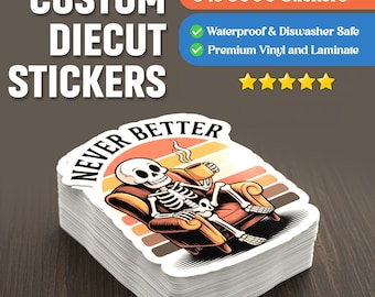 Custom Logo Vinyl Stickers: Die Cut, Waterproof, Bulk Options